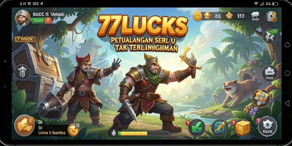 Gameplay 77LUCKS menampilkan petualangan yang mendebarkan dan grafik yang memukau.