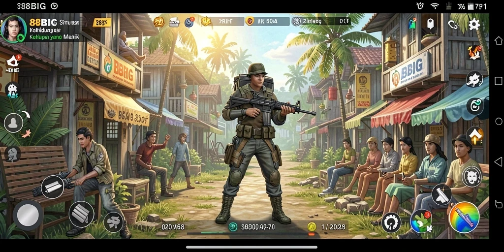 Tampilan gameplay 88BIG yang menakjubkan dan penuh kehidupan.