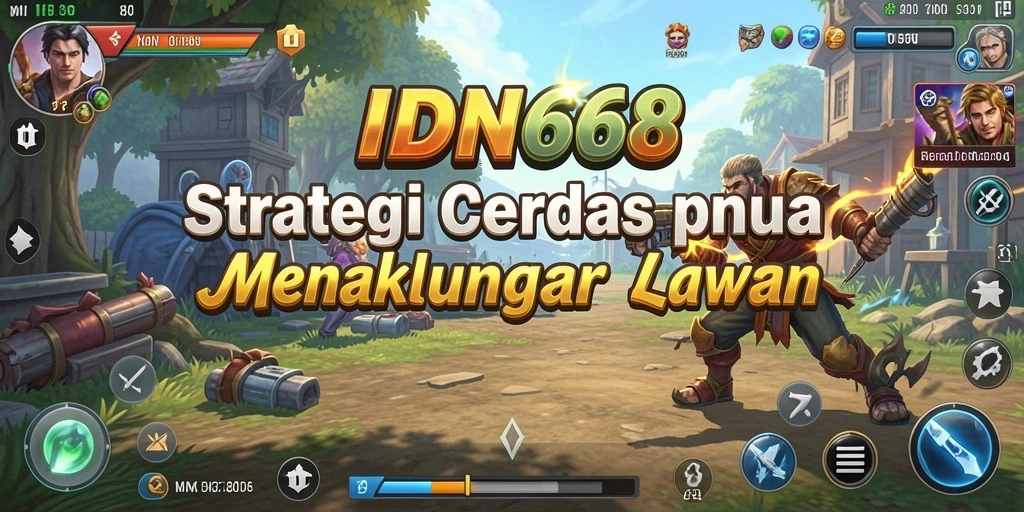 Tampilan gameplay strategi yang menegangkan di IDN668.