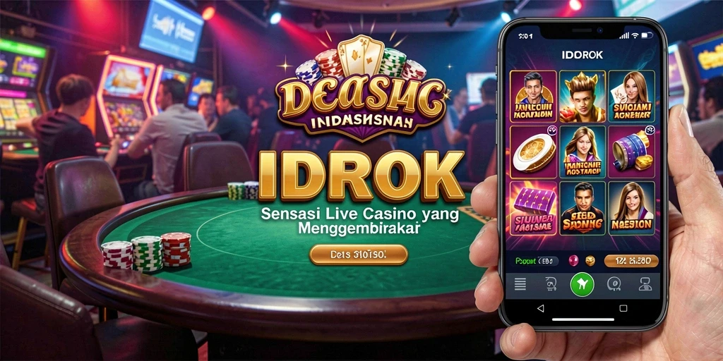 Screenshot gameplay Live Casino IDROK yang menegangkan dan interaktif.
