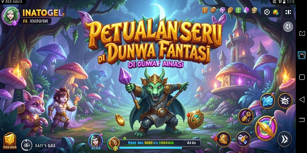 Gameplay seru INATOGEL dengan berbagai tantangan dan petualangan.