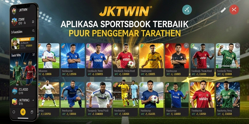Screenshot utama JKTWIN menampilkan antarmuka sportsbook yang menarik.