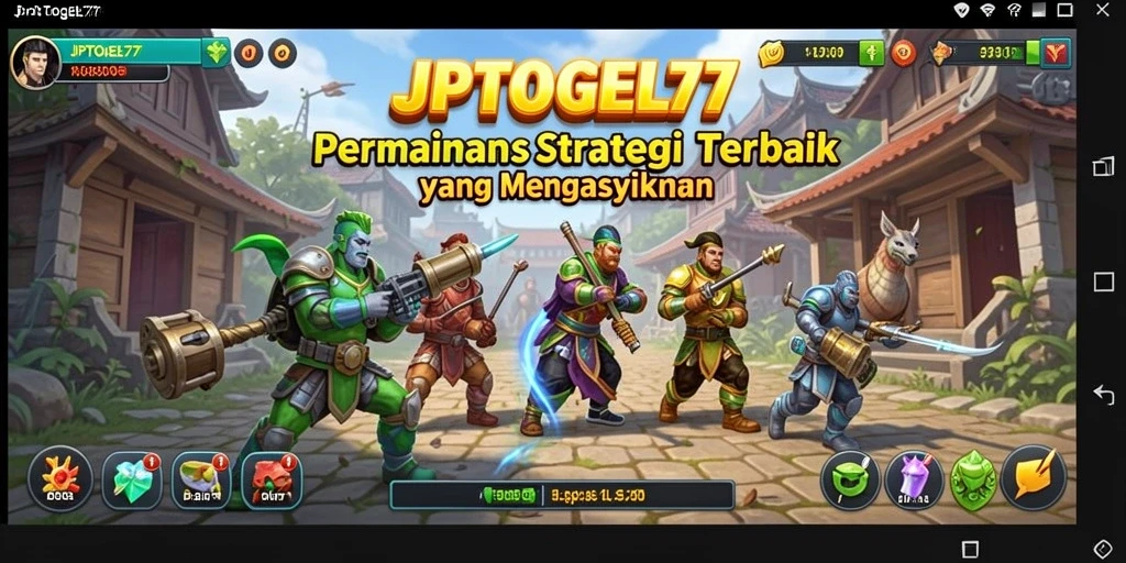 Screenshot utama JPTOGEL77 menampilkan aksi gameplay SLG yang seru.