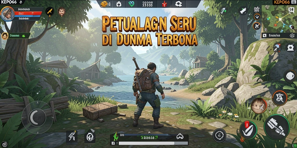 Screenshot aksi seru di dunia terbuka KEPO66.