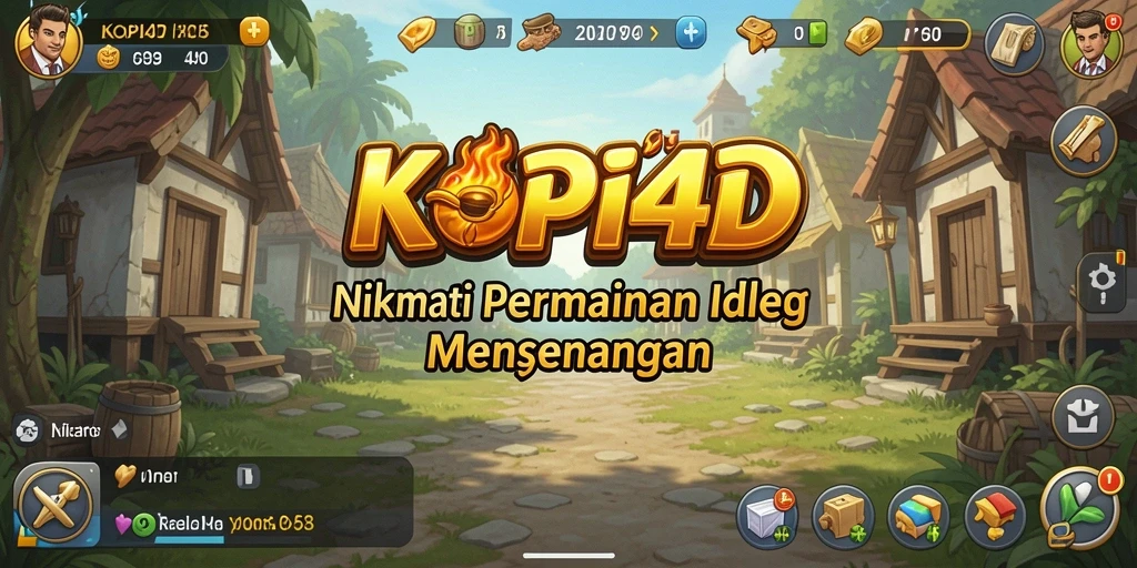 Tampilan gameplay KOPI4D yang menarik dan santai.