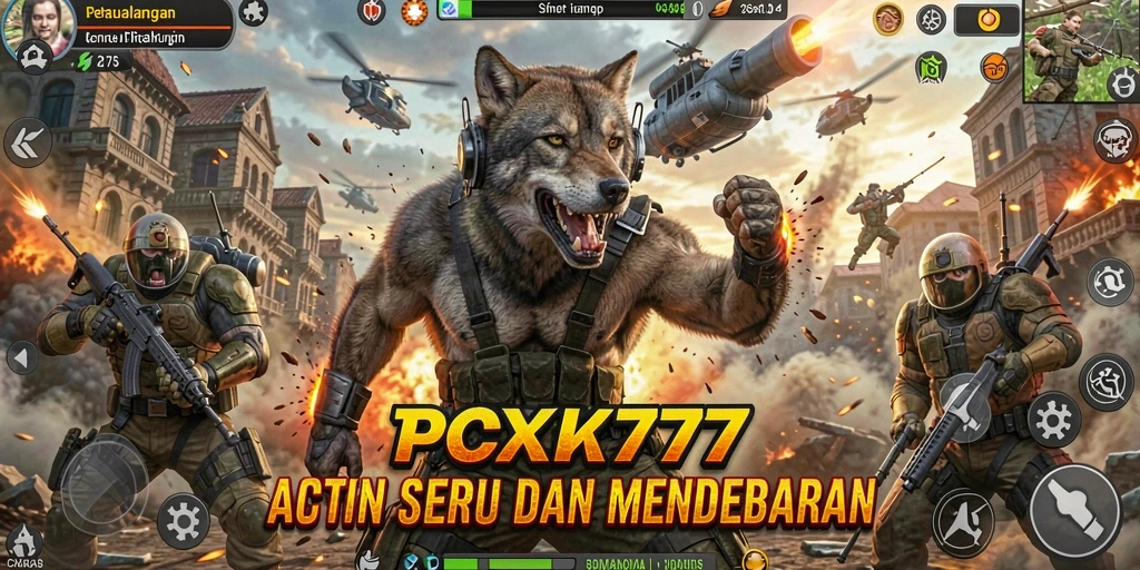 Tangkapan layar utama dari gameplay aksi yang mendebarkan.