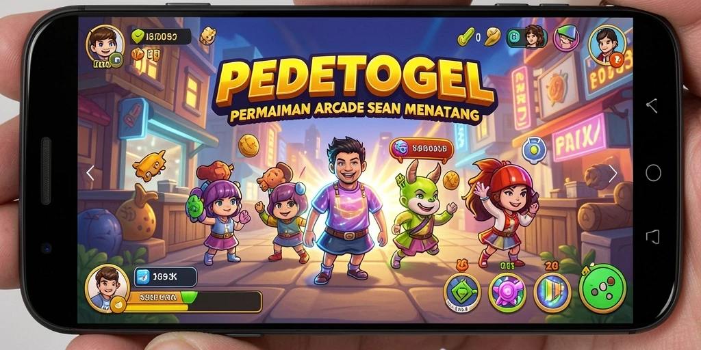 Tangkapan layar menunjukkan aksi seru dalam gameplay PEDETOGEL.