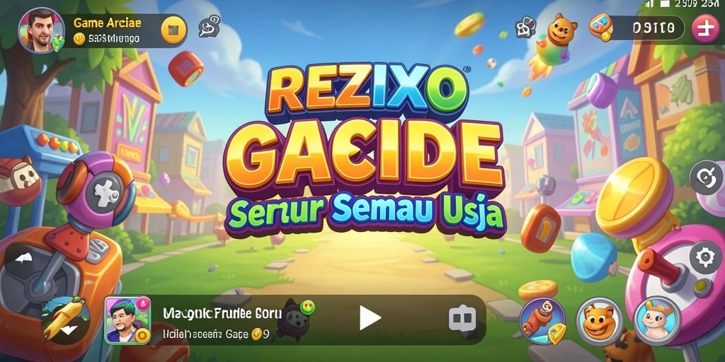 Tampilan seru gameplay Arcade di REZIXO yang menantang.