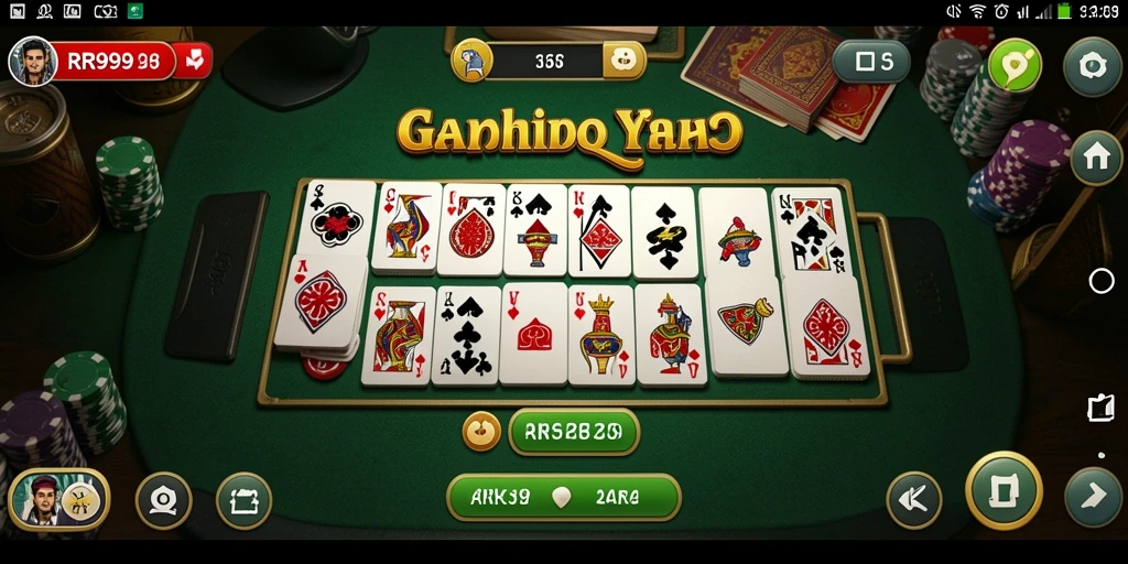 Tampilan gameplay seru dalam permainan Domino RR999.