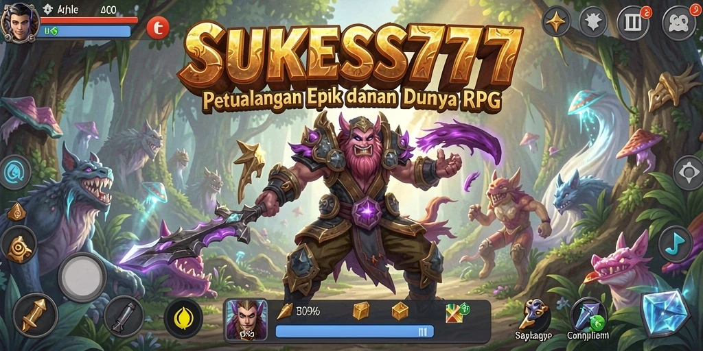 Tampilan gameplay di SUKSES777 yang menampilkan pertarungan epik dan eksplorasi dunia.
