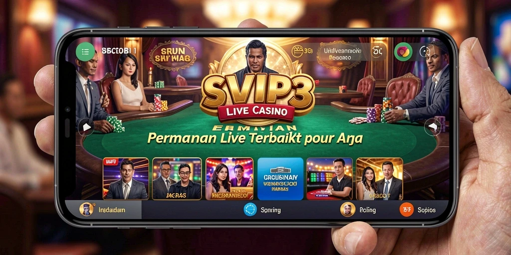 Tampilan gameplay menarik di SVIP3 dengan dealer langsung dan pemain lainnya.