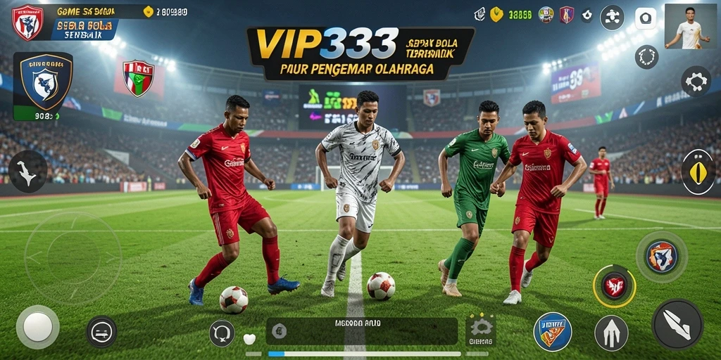 Tampilan gameplay menarik dari VIP333 dengan aksi sepak bola yang intens.