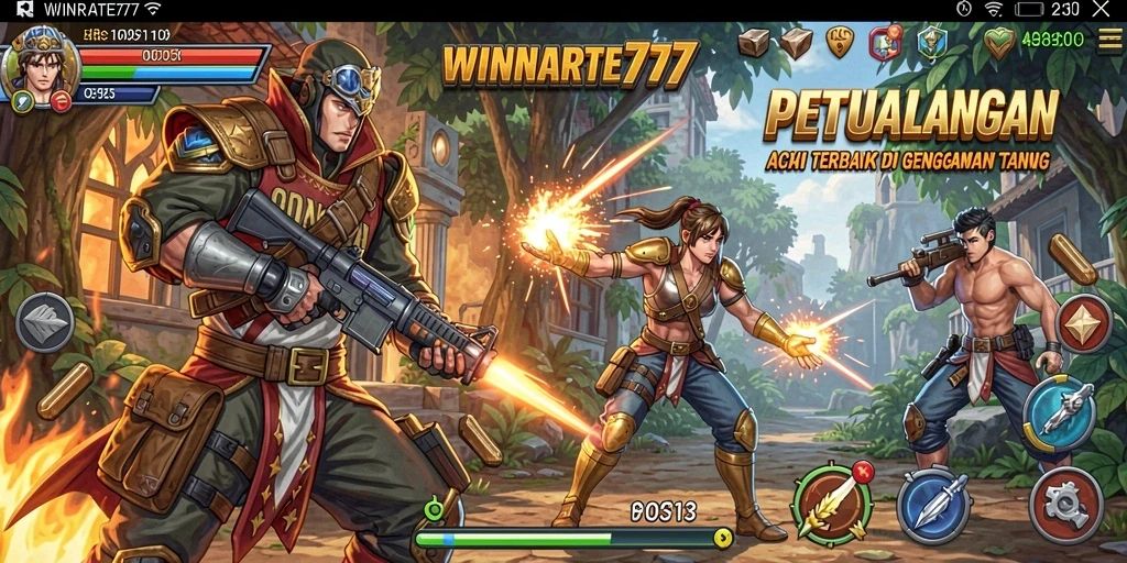 Tangkapan layar gameplay <strong>WINRATE777</strong> yang menampilkan pertempuran epik dan aksi mendebarkan.
