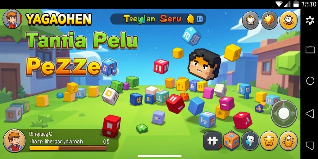 Gameplay YAGAOHEN dengan tantangan puzzle yang menarik.