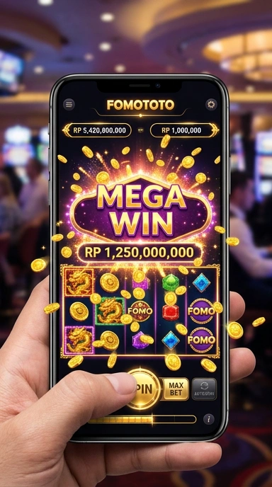 Tampilan utama aplikasi fomototo yang menarik.